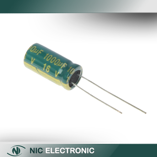 خازن الکترولیتی 1000UF/16V-8X16-105C-GREEN