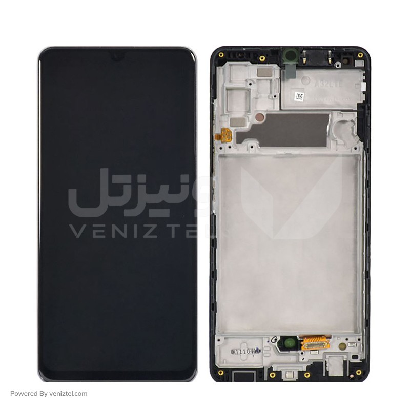 تاچ و ال سی دی با فریم اصلی شرکتی  سامسونگ (Service Pack) مدل LCD Samsung A32 4G / A325 + F