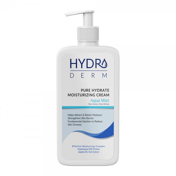 کرم مرطوب کننده پمپی دست و صورت هیدرودرم مدل AQUA MIST