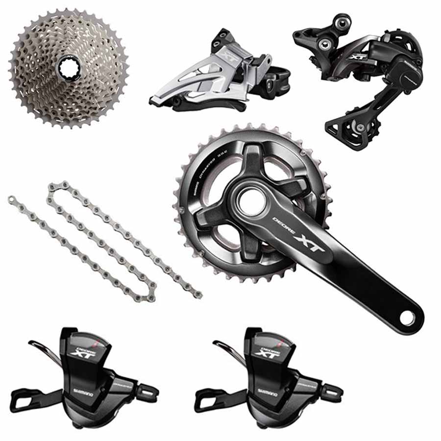 ست دنده 2×11 سرعته شیمانو SHIMANO XT M8000 (کارکرده)