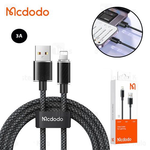 کابل لایتنینگ مک دودو طول 1.2 متر شدت جریان 3 آمپر Mcdodo CA-3640