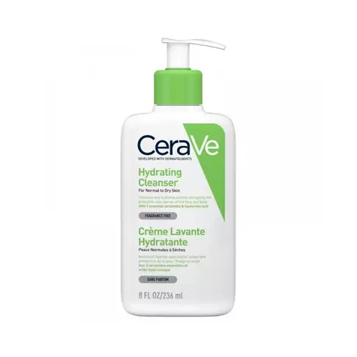 ژل شستشو و آبرسان پوست خشک و حساس سراوی 260 میل  CeraVe Hydrating Cleanser