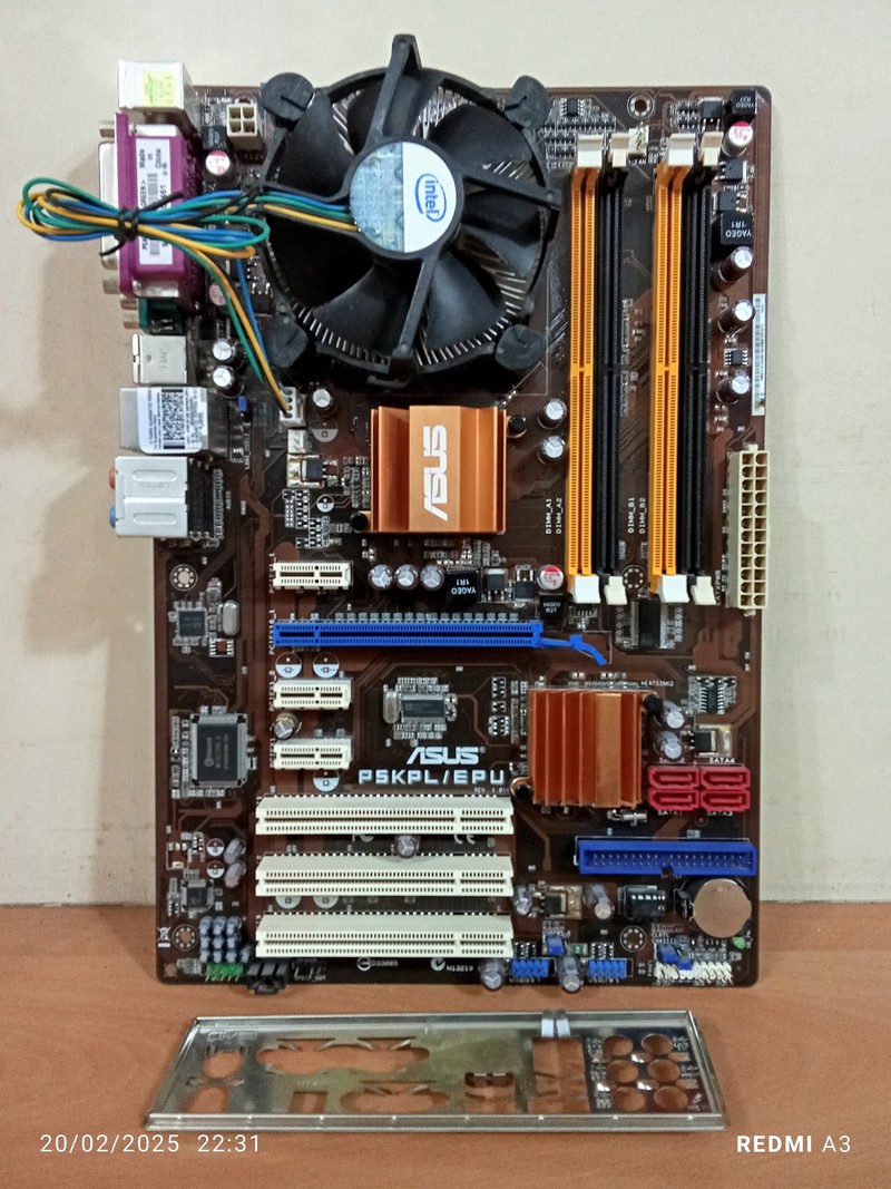 باندل مادربردASUS (DDR2) P5KPL/EPU -استوک