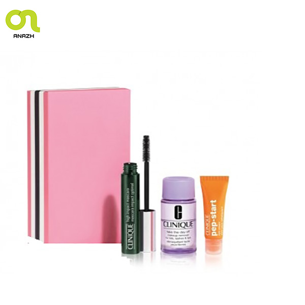 پک آرایش چشم کلینیک(ریمل+کرم دور چشم+پاک کننده دو فاز) CLINIQUE -اناژ