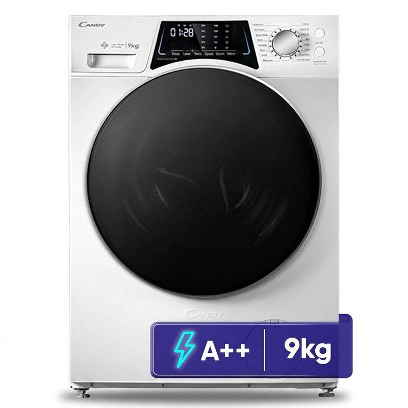 ماشین لباسشویی 9 کیلوگرم اتوماتیک کندی مدل PFC 946 W - نقره ای
