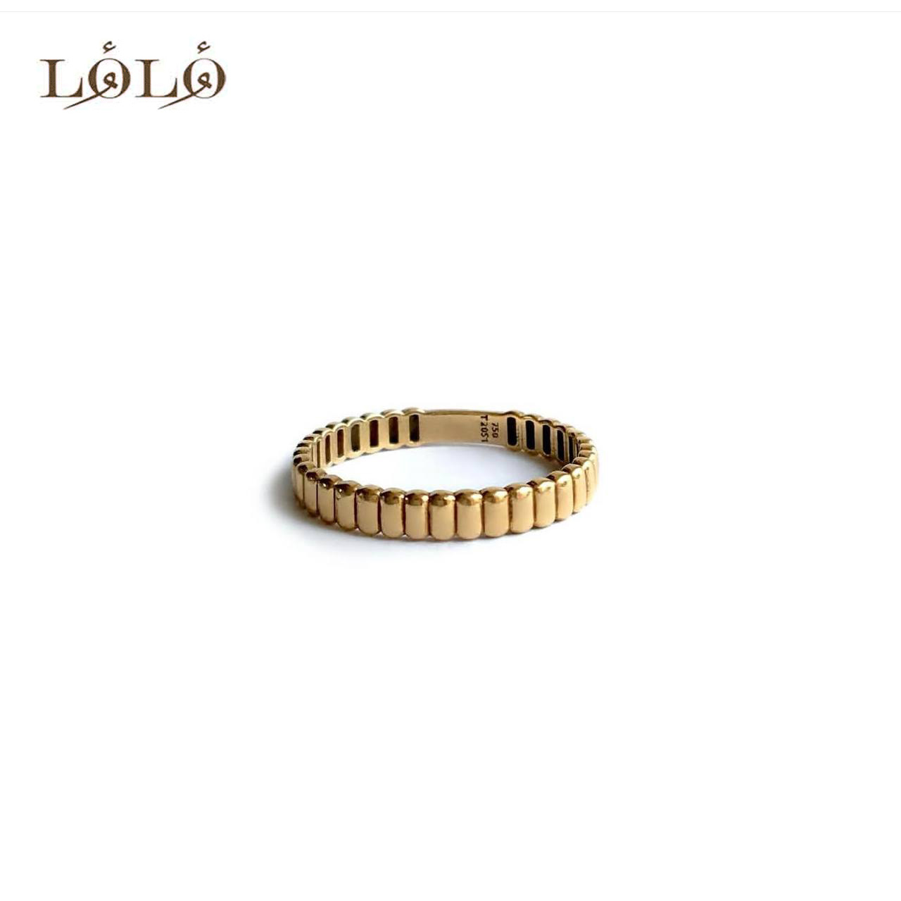 انگشتر نقره شیاردار