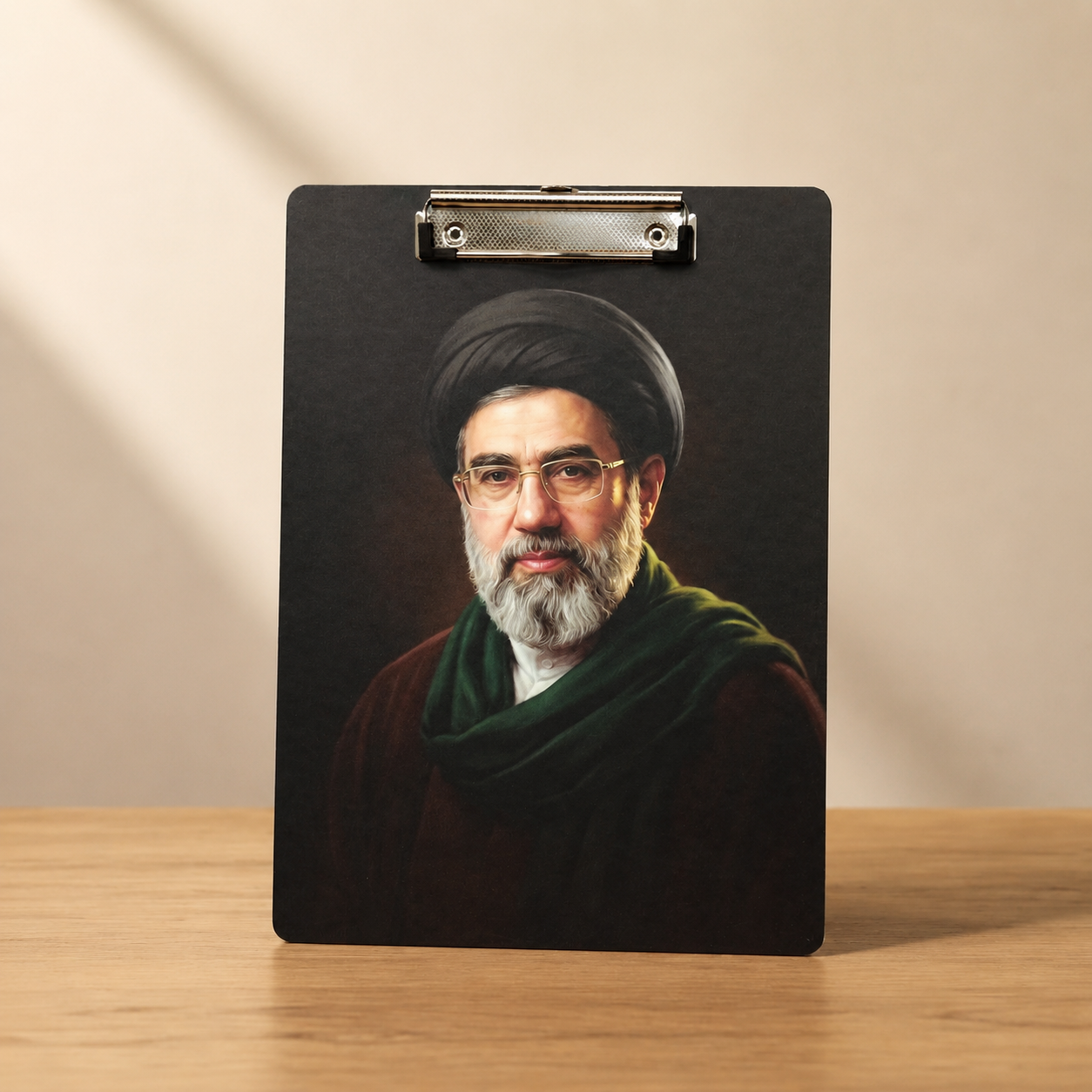 زیر دستی سایز آ4 مقوایی طرح رهبر عزیزم یک