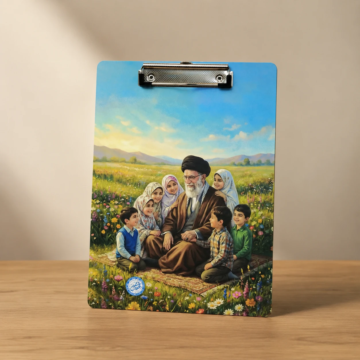 زیر دستی سایز آ4 مقوایی طرح رهبر شهیدم یک