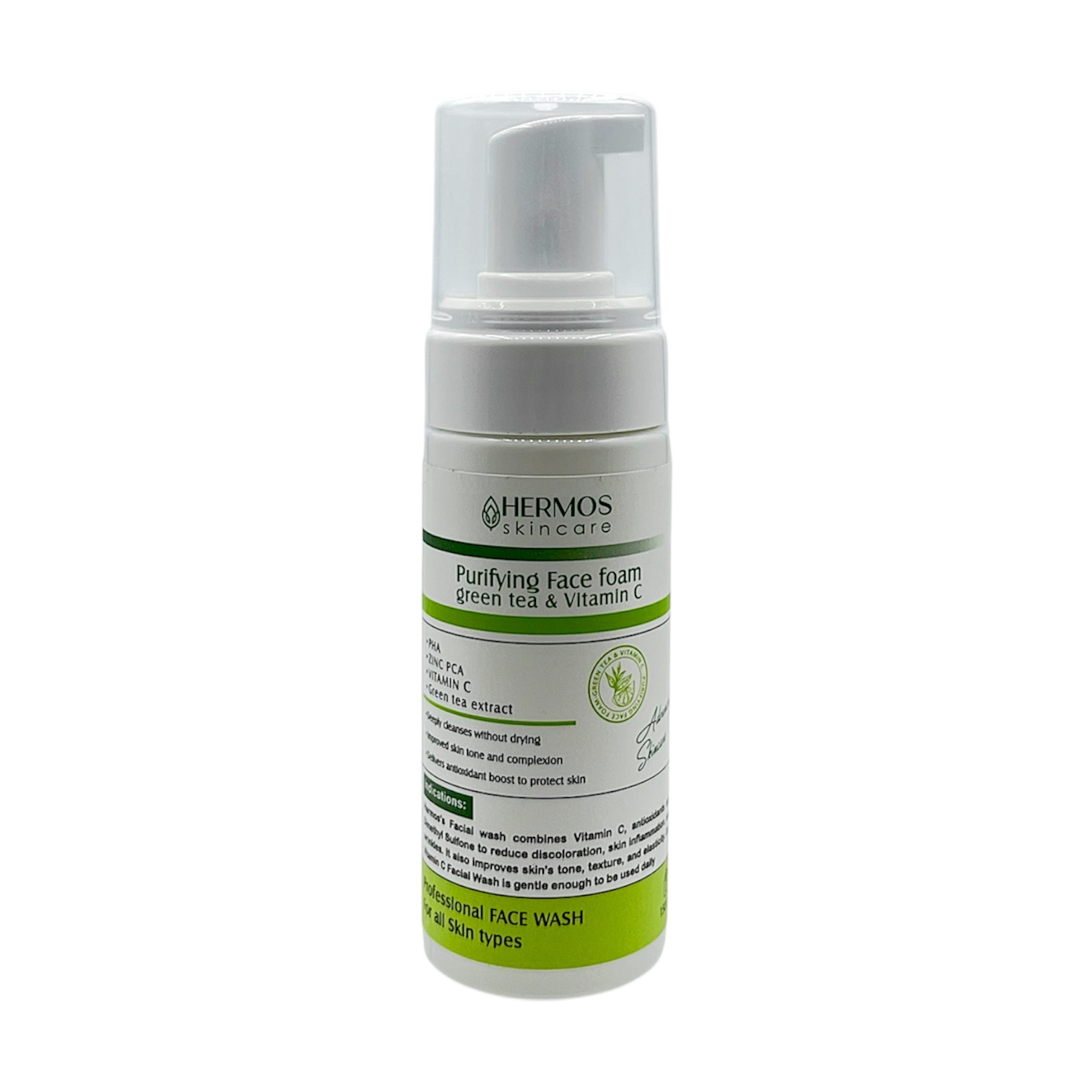 فوم شستشوی صورت هرموس حاوی ویتامین C و چای سبز 150ml