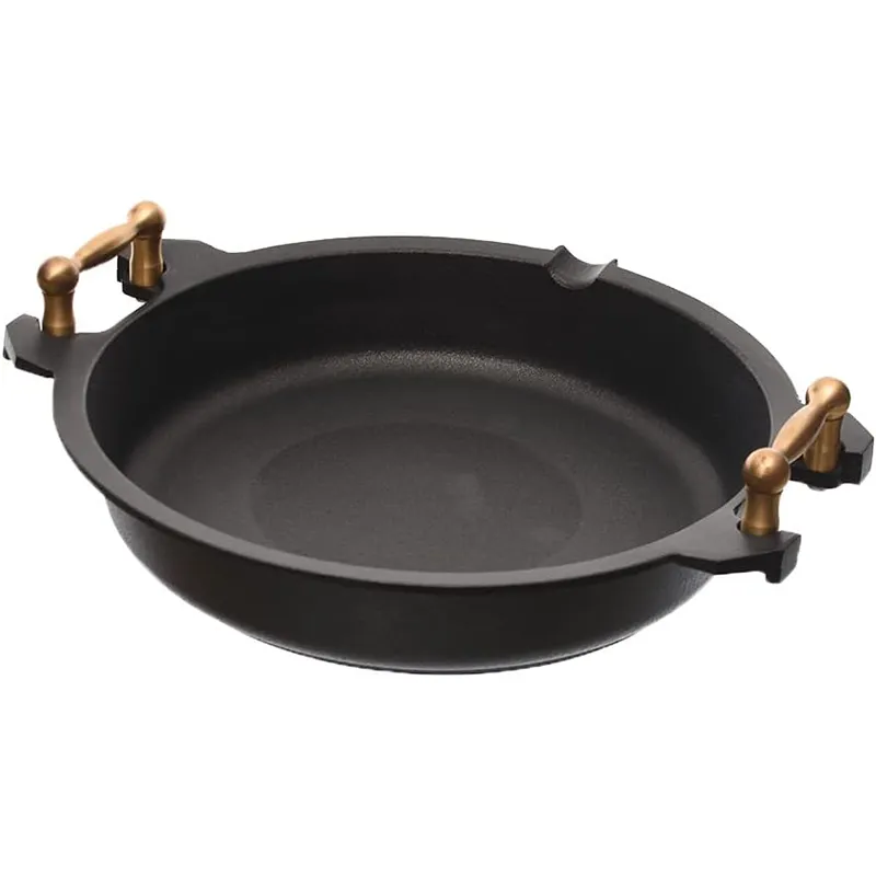 ماهیتابه دسته برنجی ای ام تی طول 32 *6 سانتیمتر(کد 732)