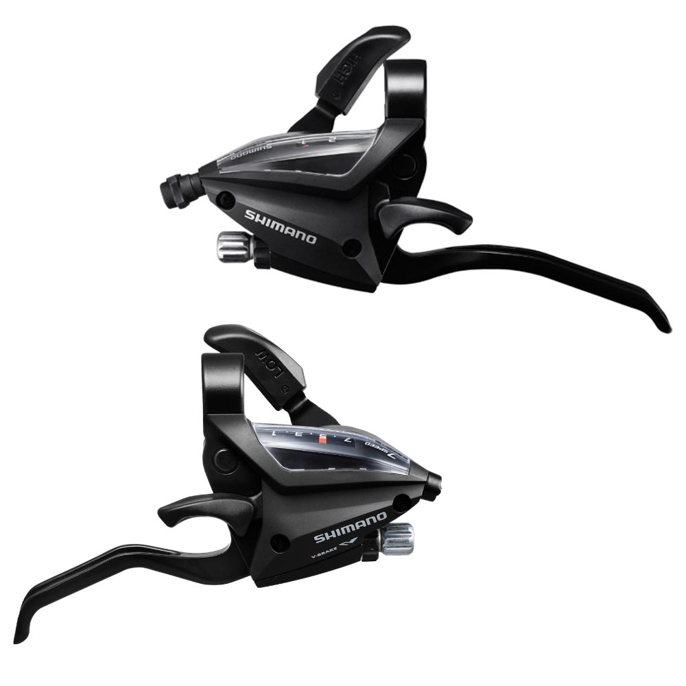 دسته دنده و کتی ترمز 3×7 سرعته شیمانو SHIMANO ST-EF500