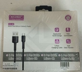 کابل اندروید KOLUMAN KD30 5PACK