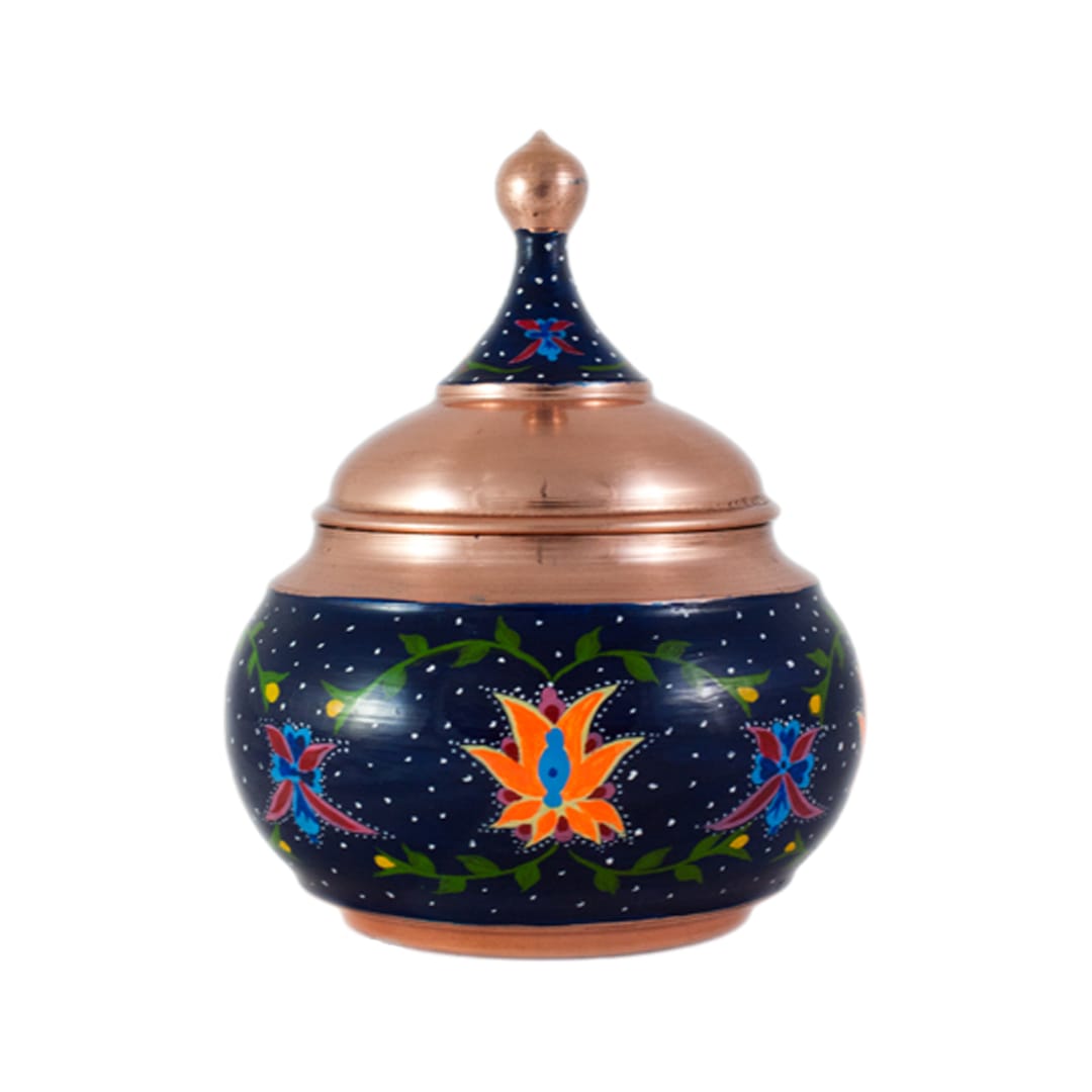 قندان میناکاری مسی مدل شایلی کد1