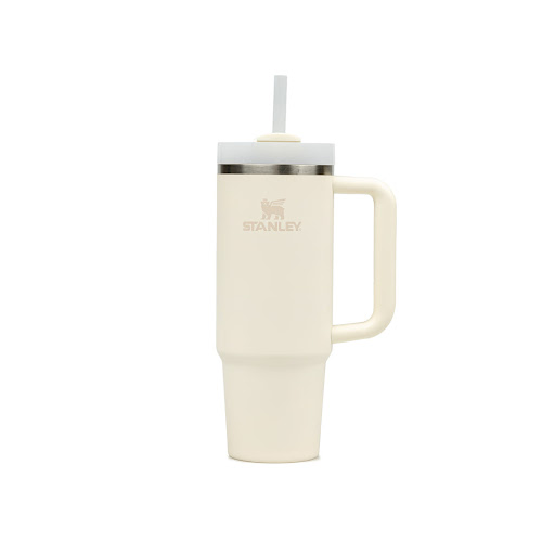 ماگ دسته دار استنلی مدل Quencher Tumbler H2.0 ظرفیت ۱.۲ لیتر رنگ کرم