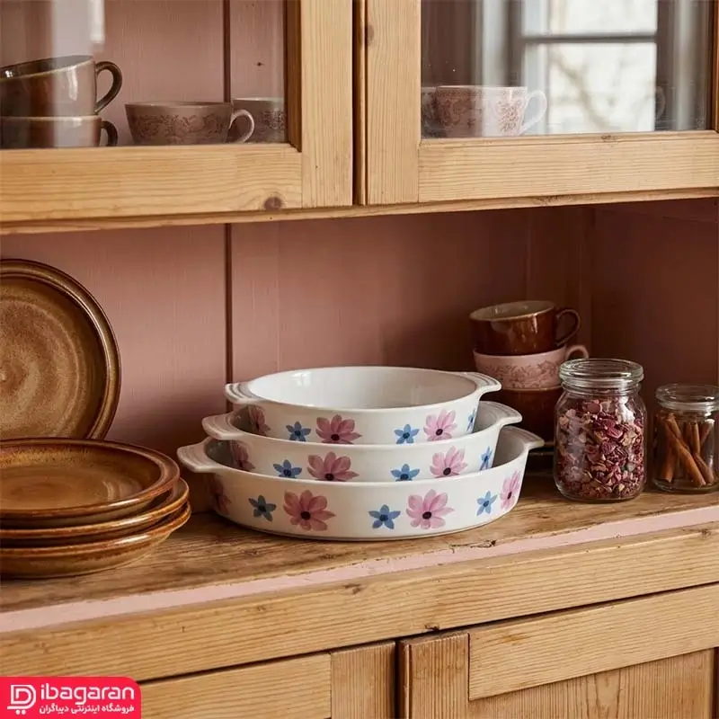 مرغ خوری بیضی طرح گل بهاری
