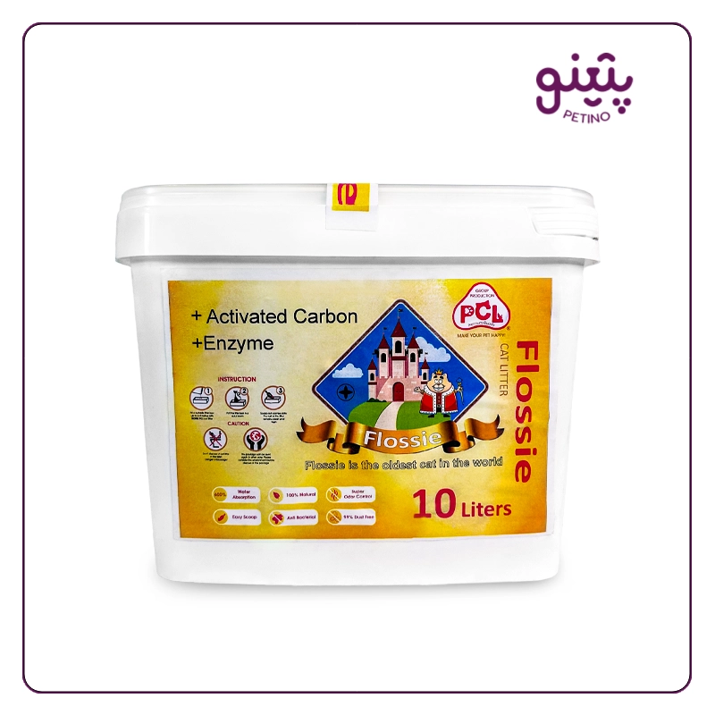 خاک گربه پی سی ال مدل flossie ده کیلویی