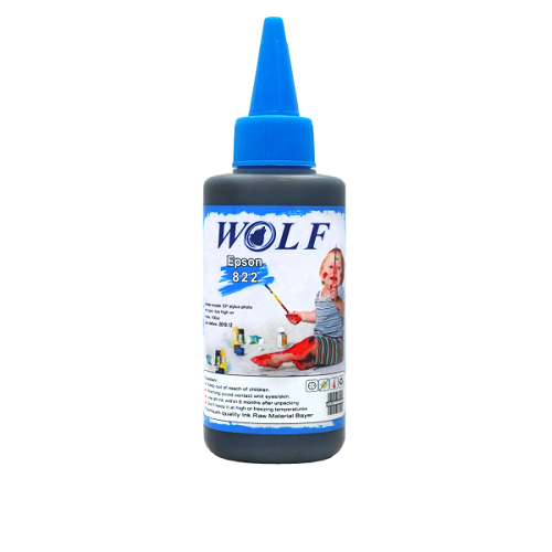 جوهر 100cc ولف آبی اپسون Wolf Ink Cyan 100ml Epson Printers