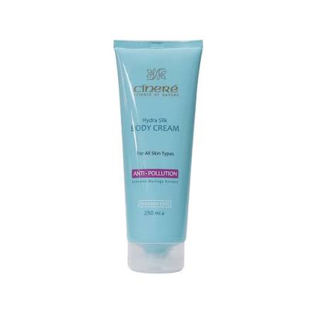 کرم بدن ضد آلودگی هوای سینره سری Hydra Silk حجم 250 میلی لیتر