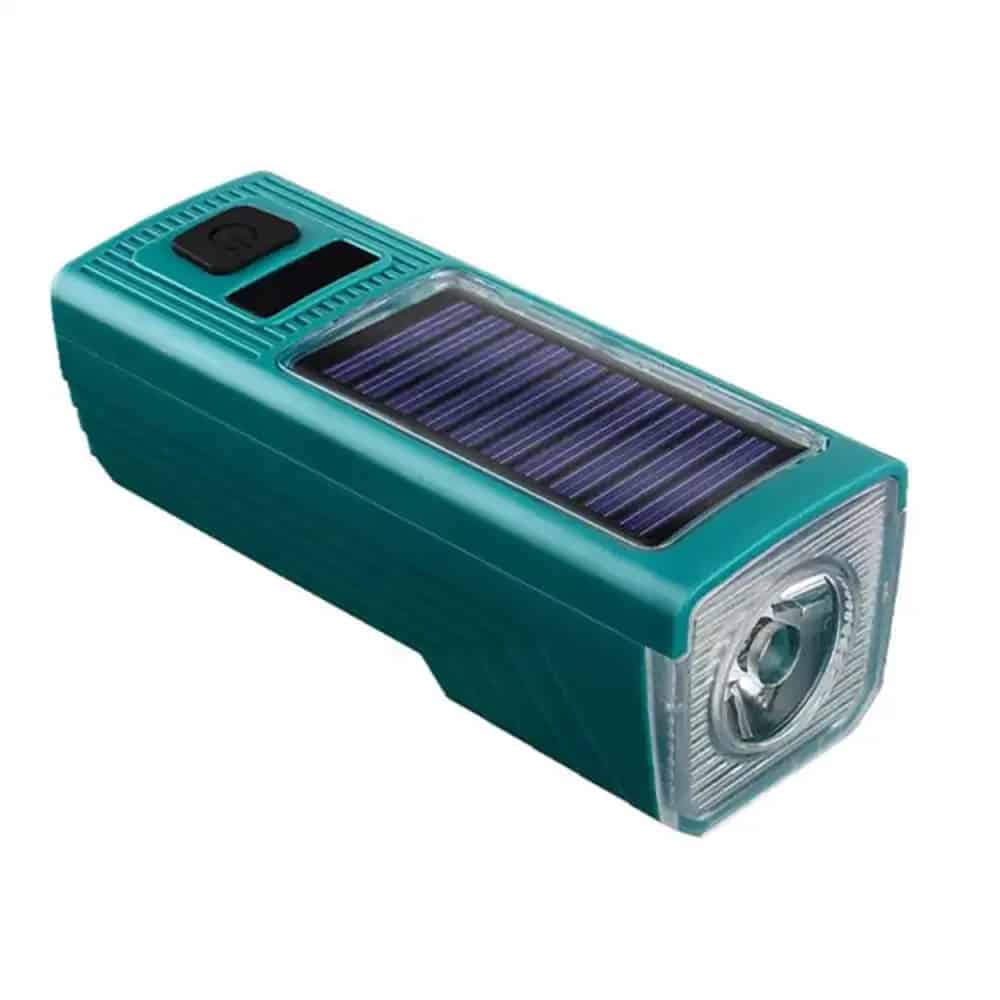 چراغ جلو خورشیدی بوق دار دوچرخه 300 لومن BIKE LAMP FY-335
