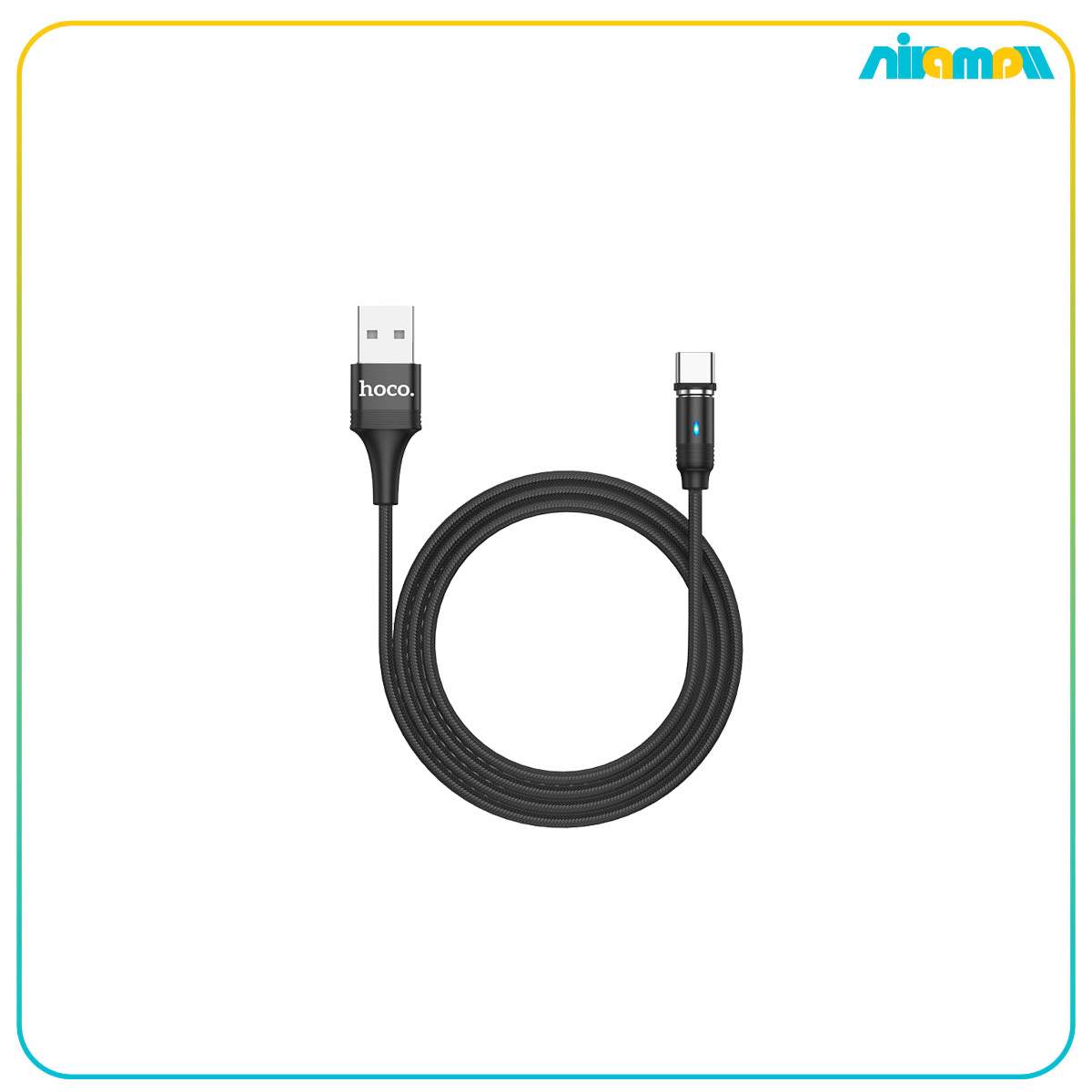 کابل مگنتی تایپ سی هوکو مدل U76 2A طول 1.2 متر