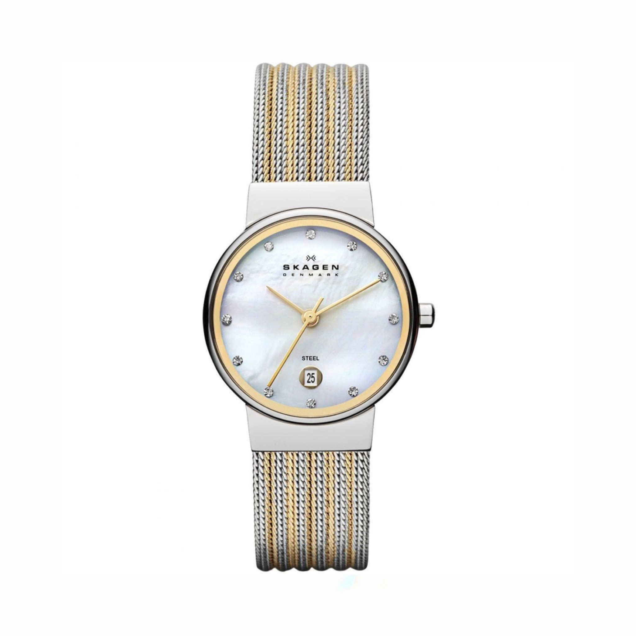 (SKAGEN) ساعت مچی زنانه استیل اسکاگن مدل 355SSGS