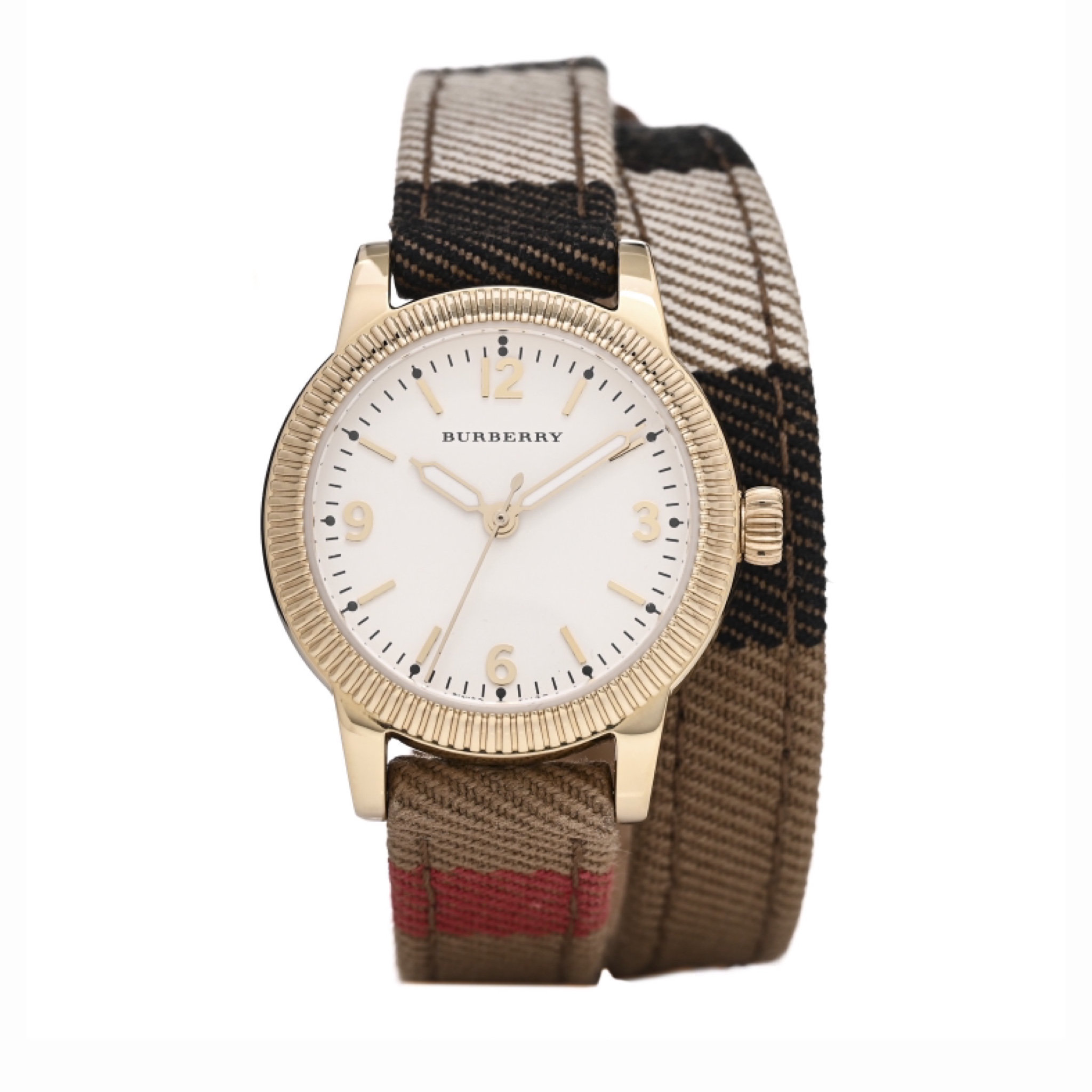 BURBERRY ساعت مچی زنانه چرمی برزنتی باربری مدل BU7851