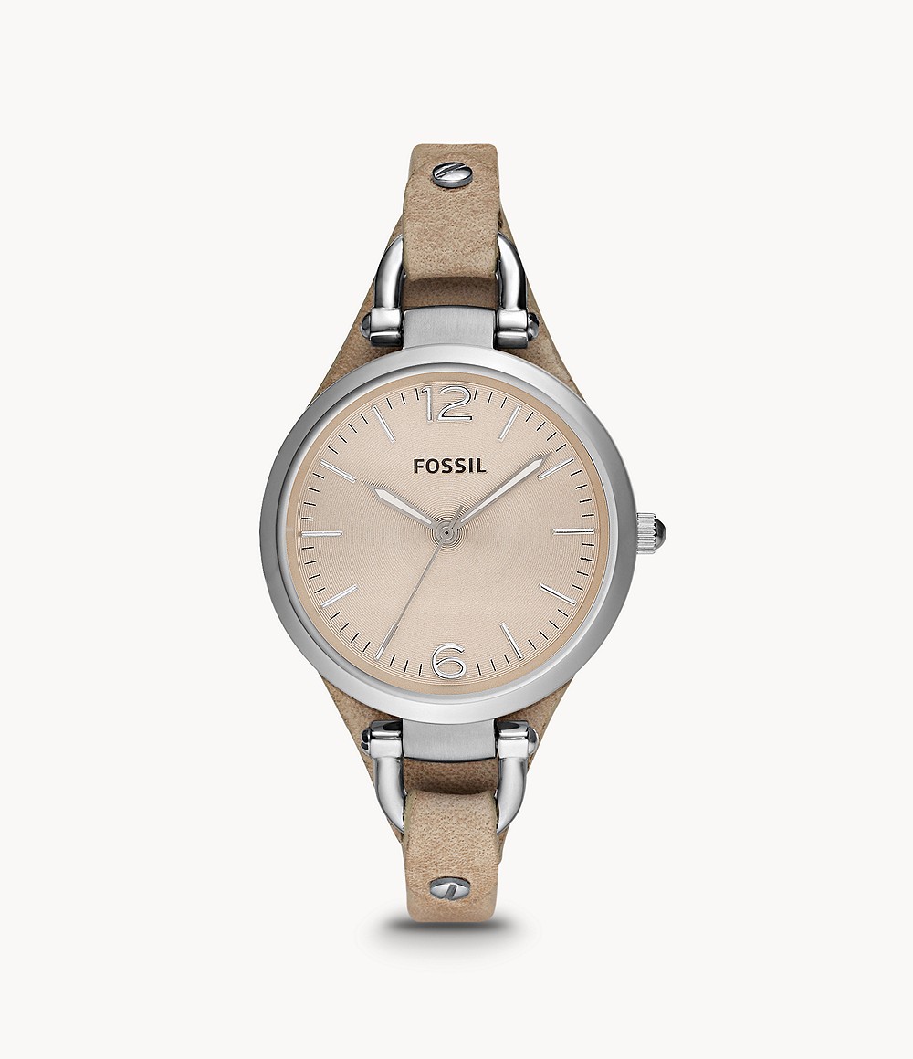 FOSSIL ساعت مچی زنانه چرمی فسیل مدل ES2830