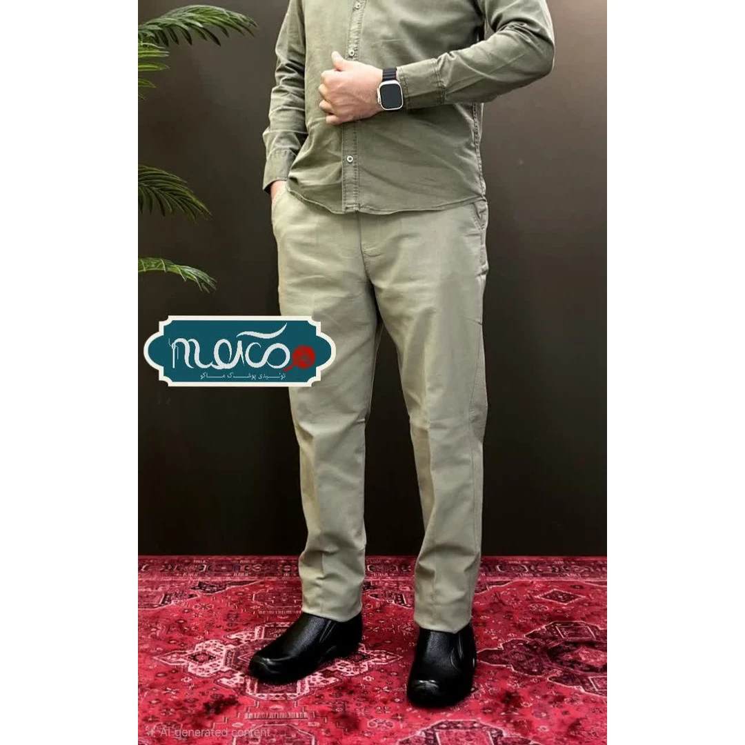 شلوار فیلتابی کمرکش کلاسیک کتان کش صدری