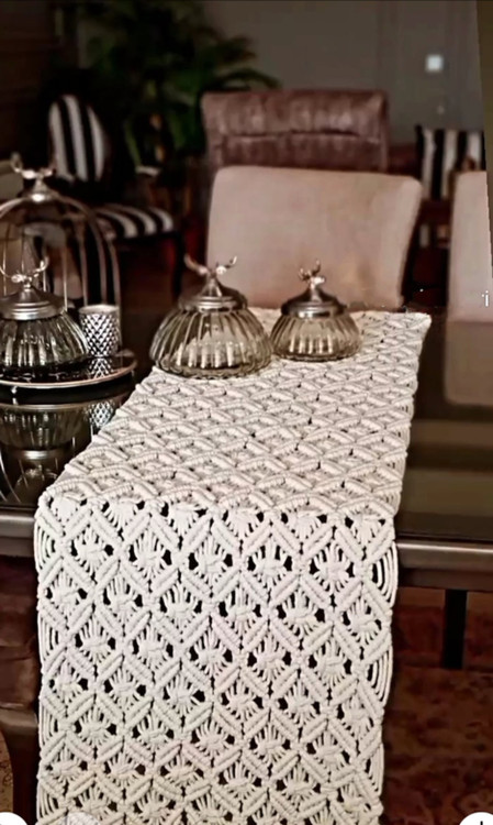 رانر مکرومه کد 129 برند گره چی و رنگ دلخواه