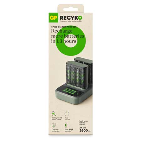 شارژر و باتری فست شارژ (GP Recharge more batteries in 1.3 hours)