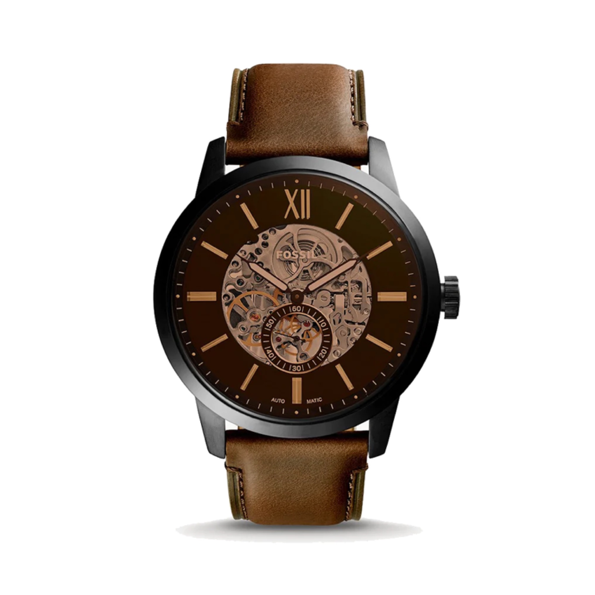 FOSSIL ساعت مچی مردانه چرمی فسیل مدل ME3155