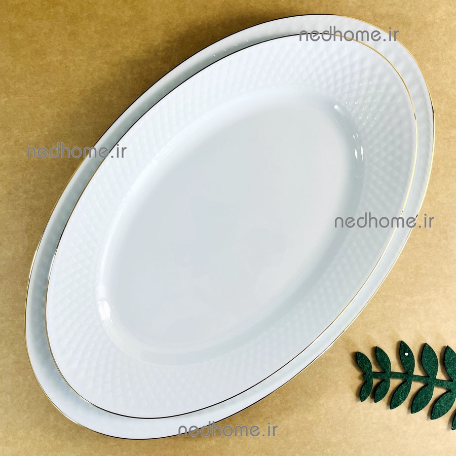 دیس تک چینی زرین طرح لب طلایی رادیانس - درجه یک