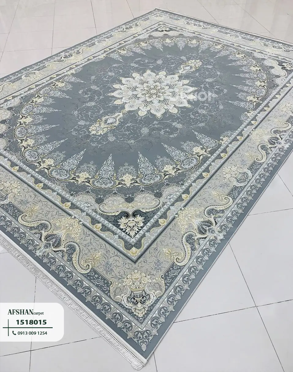 فرش 1500 شانه طرح شمس طلاکوب کد 1518015 بهار
