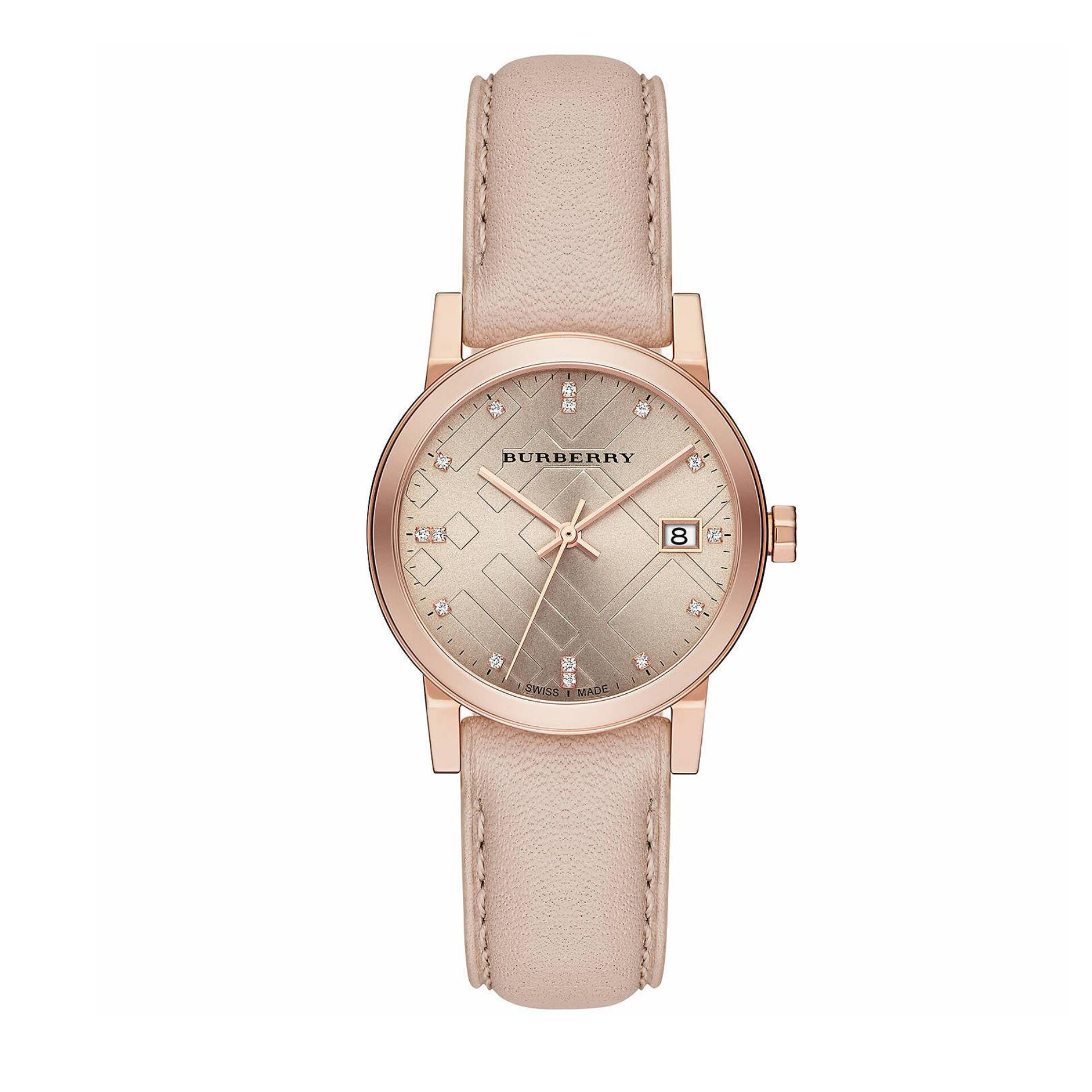 BURBERRY  ساعت مچی زنانه چرمی باربری مدل BU9131