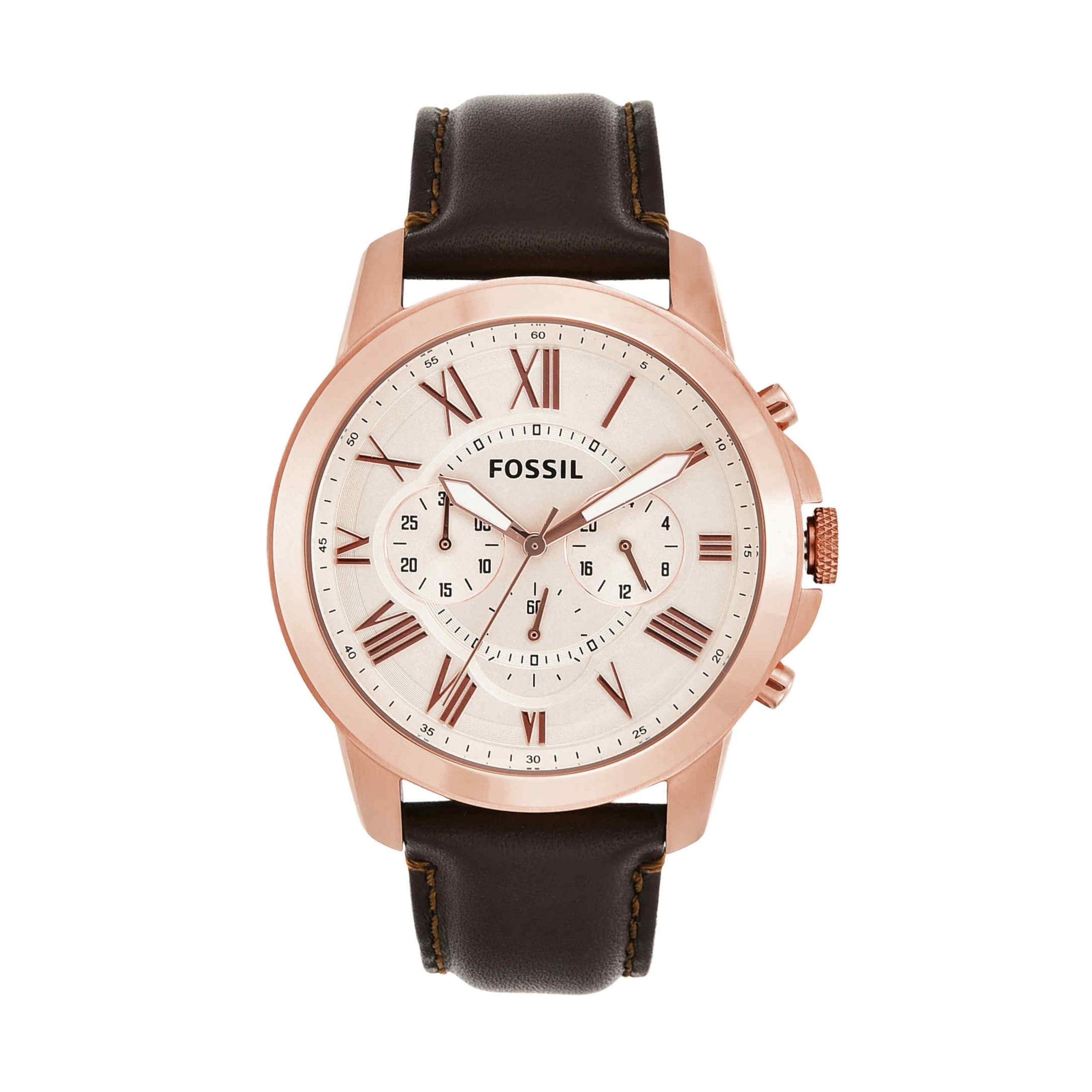 FOSSIL ساعت مچی مردانه چرمی فسیل مدلFS4991