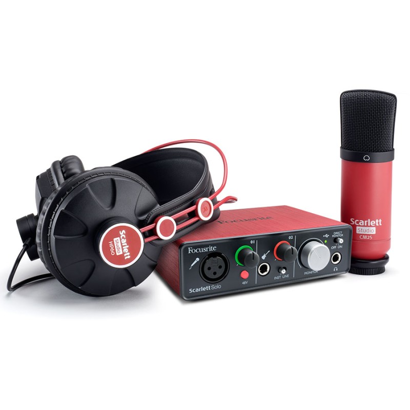 پکیج استودیویی Focusrite Scarlett Solo Studio Pack
