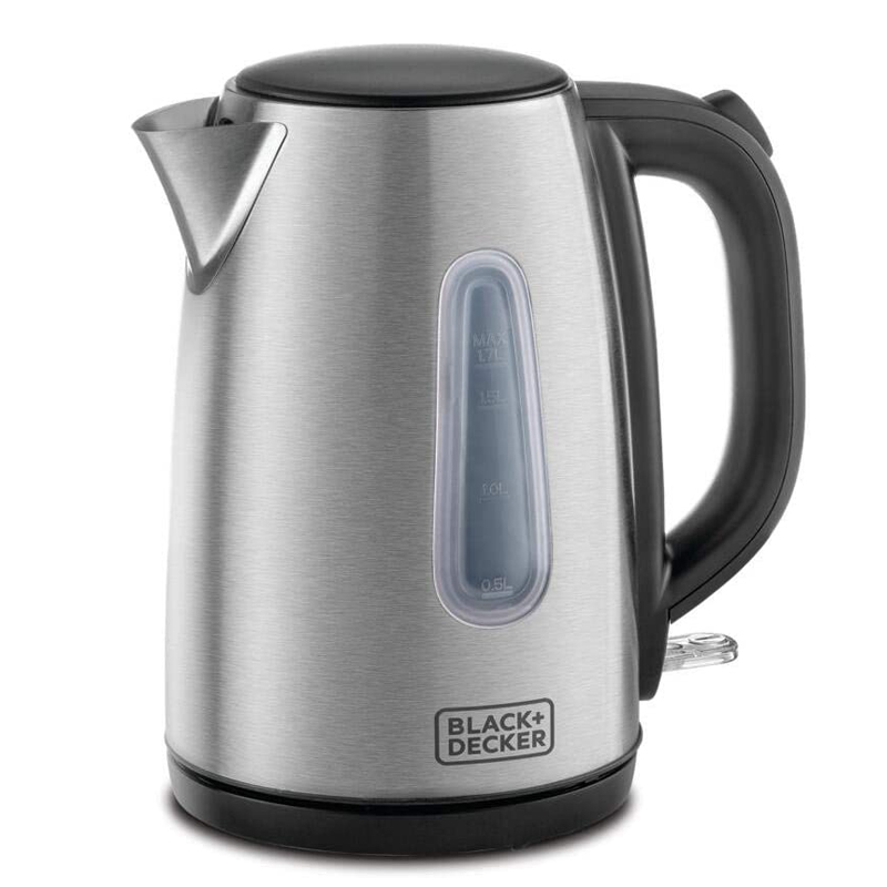 کتری برقی بلک اند دکر Black and Decker مدل Black & Decker JC450-B5 1.7L Concealed Coil Stainless Steel Kettle |  JC450-B5