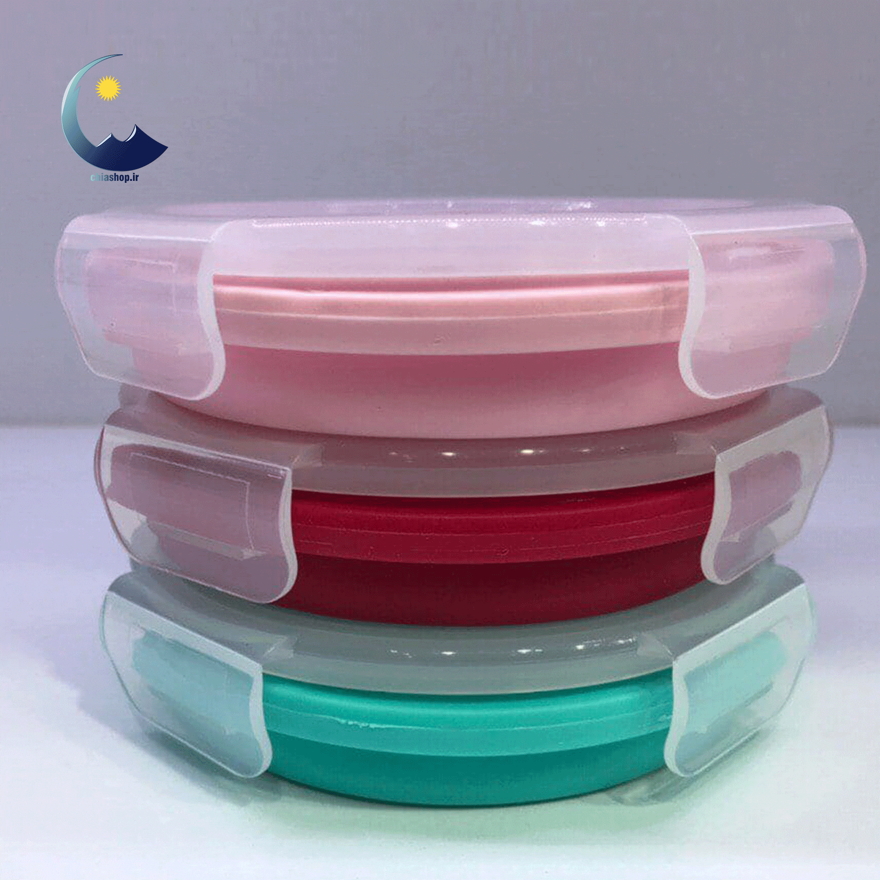 ظرف سیلیکونی سفری درب دار مدل 5-4832 Travel silicone container
