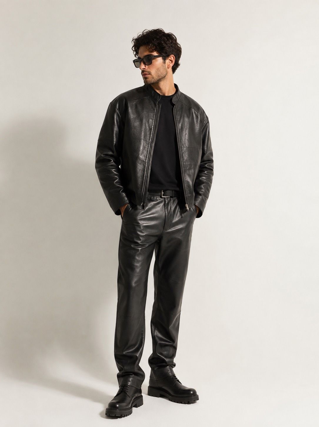 کت چرم طبیعی اورجینال برند (REAL LEATHER) کد 0315