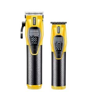 ماشین اصلاح موی سر و صورت شارژی کیمی مدل KM-8561 مجموعه 2 عددی