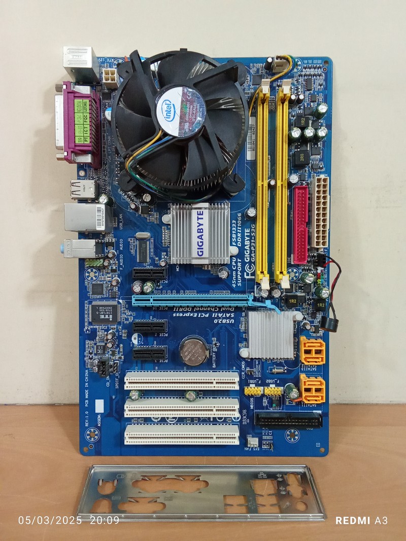 باندل مادربرد گیگابایت DDR2 مدل GA-P31-S3G