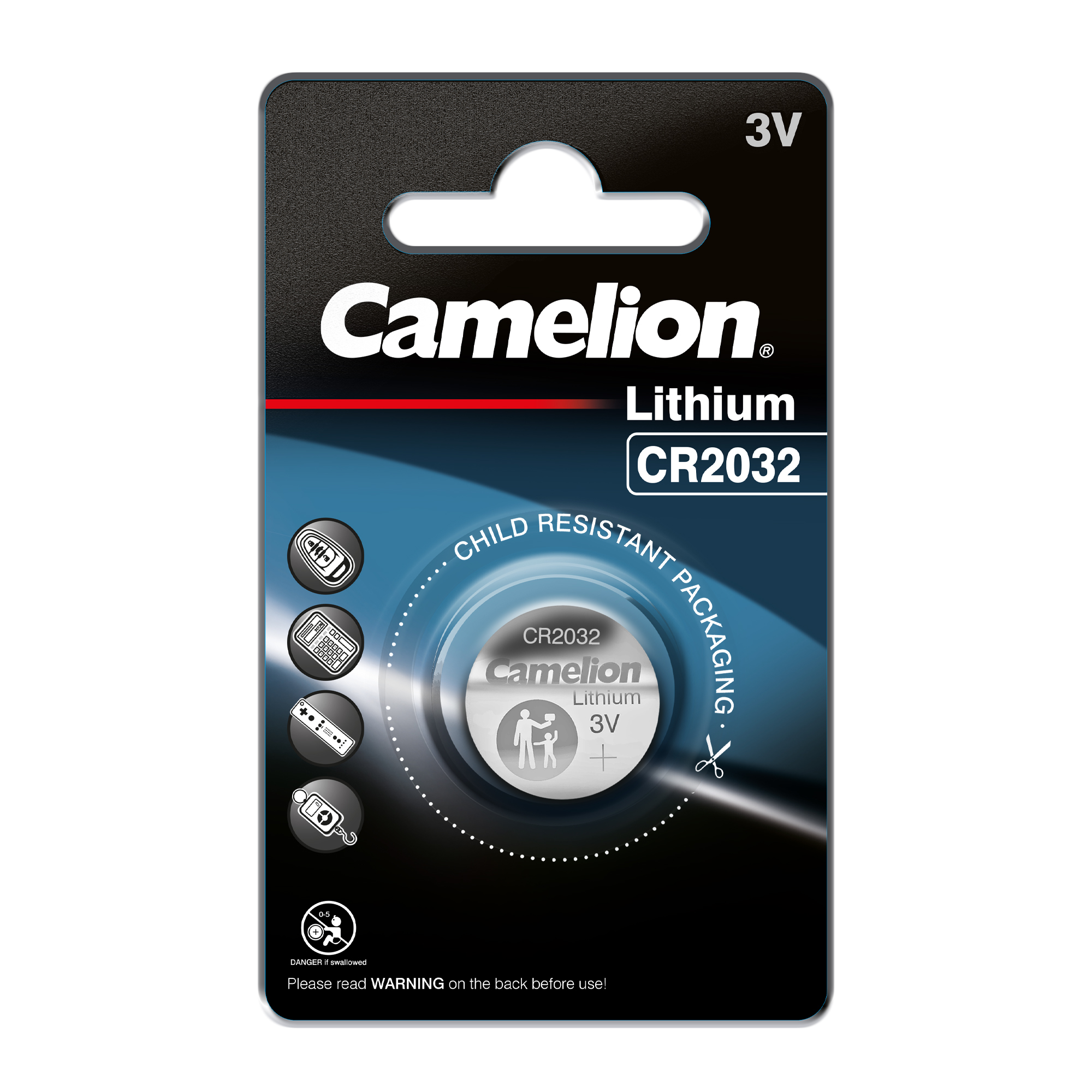 باتری سکه‌ای لیتیوم کملیون 2032 کارتی - Lithium button cell CR2032