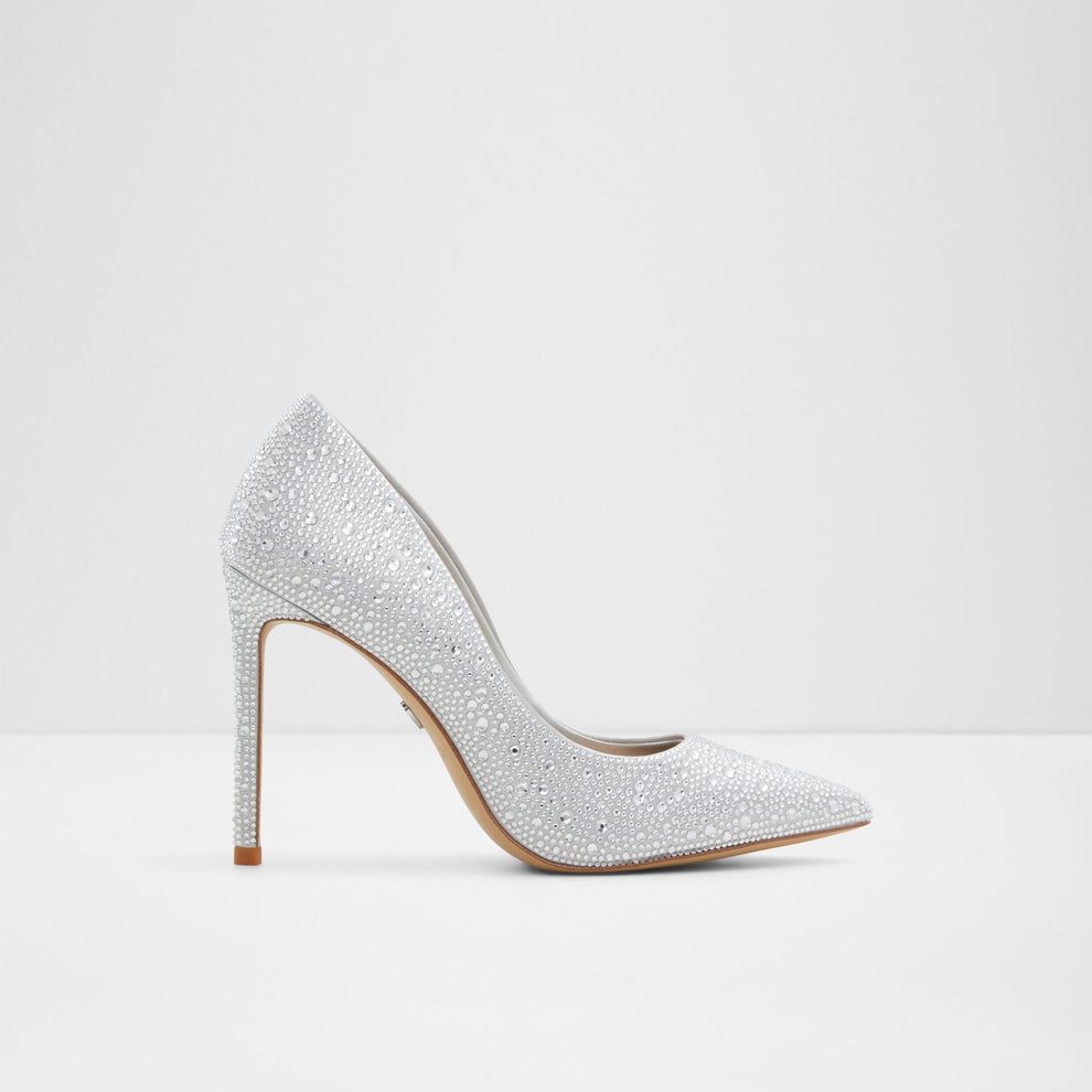 کفش زنانه پاشنه بلند نقره‌ای آلدو STESSY2.0 – ALDO
