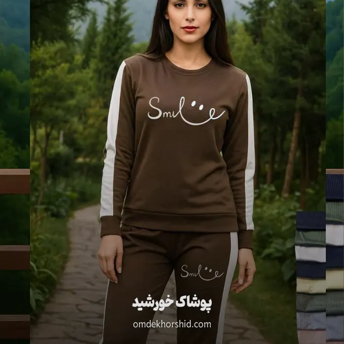 بلوز شلوار کنار نواری چاپی 3