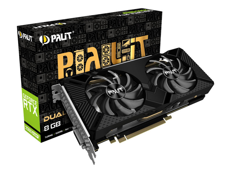 کارت گرافیک کارکرده در حد نو پالیت مدل GeForce RTX 2060 SUPER DUAL