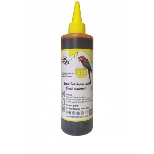جوهر 250ml وکس زرد کانن Wox Ink Yellow 250ml Canon