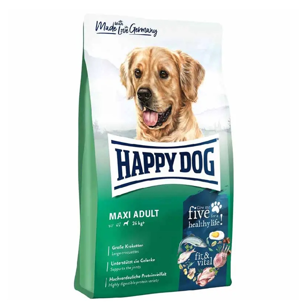غذا خشک سگ بالغ هپی داگ (HAPPY DOG) مکسی ادالت نیم کیلوگرم فله‌ (کپی)