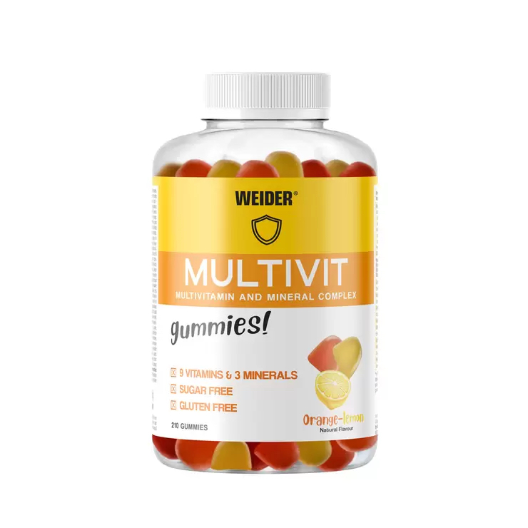 مولتی‌ویتامین و مینرال پاستیلی (Weider Multivit Gummies) کد 14014