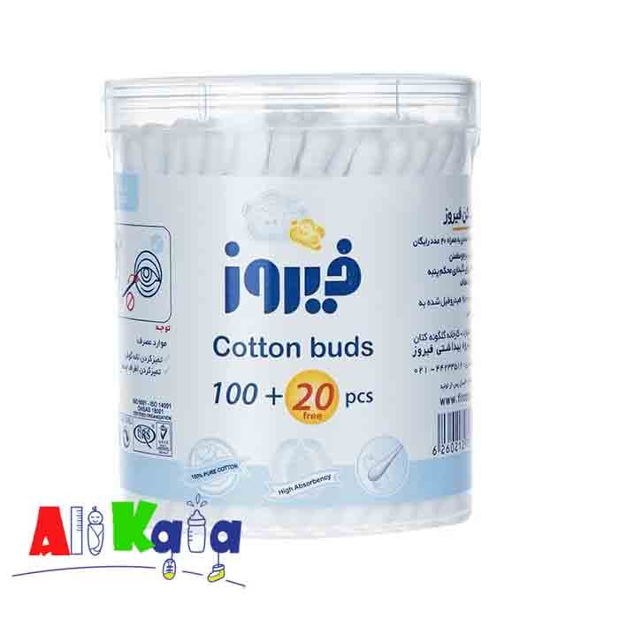 گوش‌ پاک‌ کن فیروز بسته 100 عددی