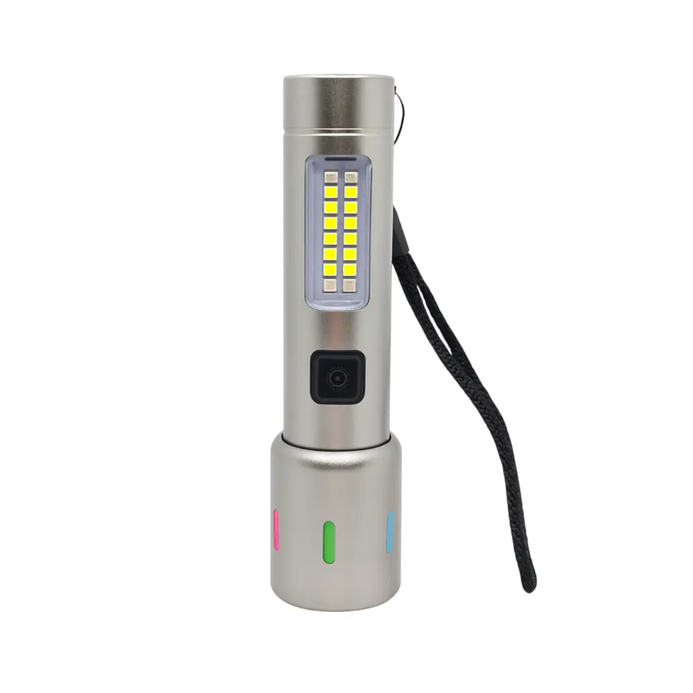 چراغ قوه دستی مدل شارژی LH7158 با نور چندرنگ